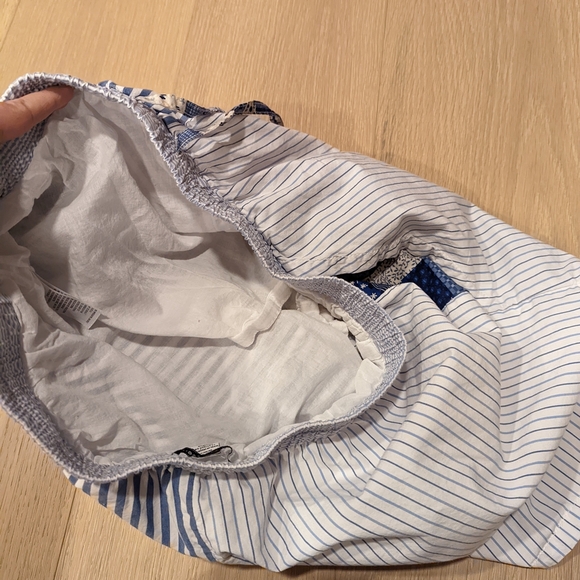 Striped Blue and White Shorts - Picture 2 of 8